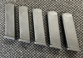 5x Glock 17 Mags 10 Round